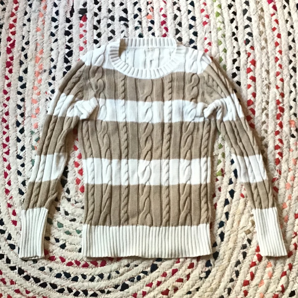 J. Crew striped cotton sweater